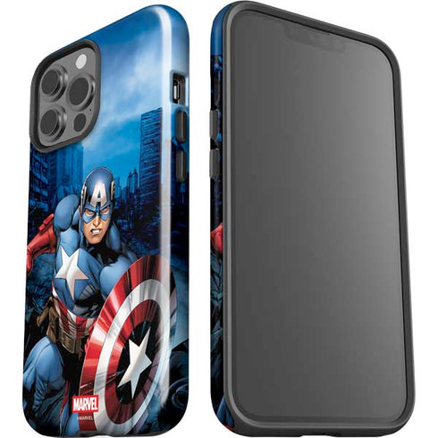 Marvel Captain America Portrait iPhone 15 Pro Max Impact Case